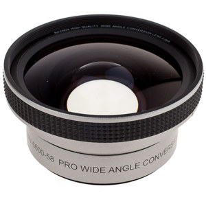  Raynox 0.66x Wide Angle Lens 58mm, Silver, Limits Zoom Capability. 