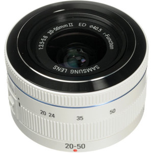 Samsung 20-50mm f/3.5-5.6 ED II Lens, White 