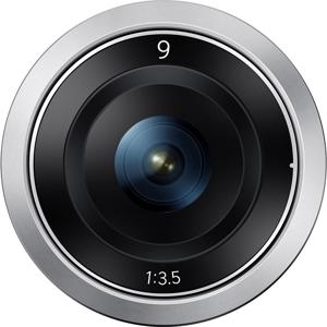  Samsung 9mm f3.5 Lens for NX Mini Cameras - Silver 