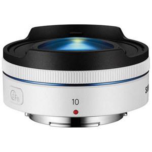  Samsung 10mm f/3.5 Fisheye Lens for NX Camera Mount, White 