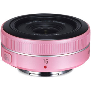  Samsung 16mm f/2.4 Ultra Wide Pancake Lens for NX Cameras - Pink 