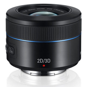  Samsung 45mm f/1.8 [T6] 2D/3D Lens for NX System Cameras - Black 