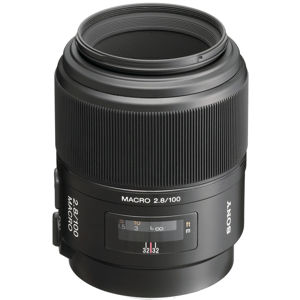  Sony 100mm f/2.8 a (alpha) Mount Digital SLR Macro Lens with Hood 
