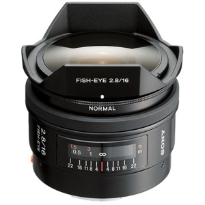  Sony 16mm f/2.8 a (alpha) Mount Digital SLR Fisheye Lens 