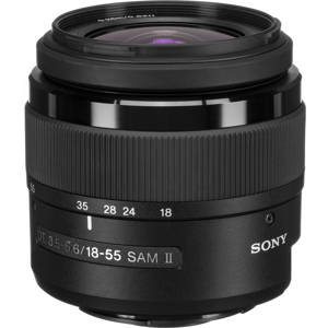  Sony DT 18-55mm f/3.5-5.6 SAM Zoom Lens, Alpha Mount for APS-C Size DSLR Cameras 