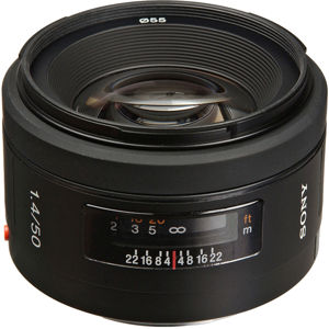  Sony 50mm f/1.4 a (alpha) Mount Standard Lens 