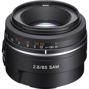  Sony SAL-85F28 85mm f/2.8 Standard and Medium Mid-range Telephoto Lens 