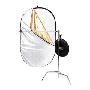  JTL 5" 1 Portable Reflector Kit, 66x40" with C Stand and Extendable Holder 