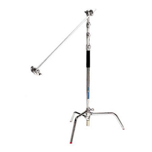  JTL 10'-5" Cinema C-Stand with 40" Arm, 4 Section, Supports 14 lbs., Chrome. 