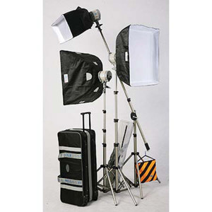  JTL TL-1500 Everlight Boom Kit with 2 Everlights, 1 Everlight Head, 3 500 watt Bulbs, Stands, Boom Kit, Soft Boxes & Cases 