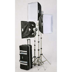 JTL TL-1500 Everlight Kit with 3 Everlights, 3 500 watt Bulbs, Stands, Soft Boxes & Case ---FREE!! Extra 1000-watt Bulb & Fuse! 