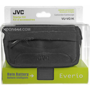  JVC VU-VG1K Camcorder Starter Kit with Carrying Bag & Spare Battery 