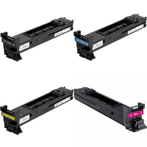 Konica Minolta Complete 4 Color Toner Set A0DK432 K