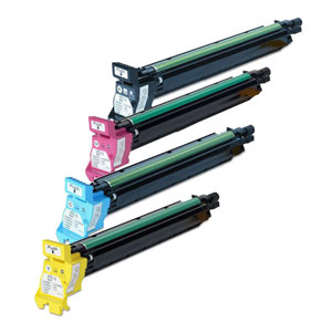  Konica Complete 4 Color Minolta Imaging Unit Set for Magicolor 7450 Laser Printer - Black, Yellow, Magenta, Cyan 