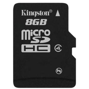 Kingston Technology 8GB microSDHC Class 4 Flash Memory Card without Adapter SDC4/8GBSP