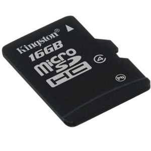 Kingston Technology 16GB microSDHC (Class 4) High Capacity Micro Secure Digital Card (SD adapter not included) SDC4/16GBSP