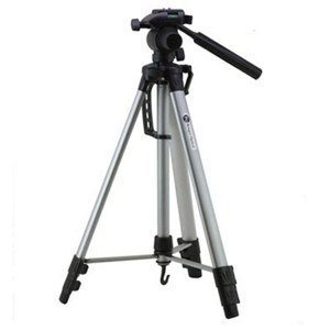  Kruger Optical KT690 Full-Size Aluminum Tripod, 8.8lbs Load Capacity, 27.2" Folded Height, 63.4" Extended Height 