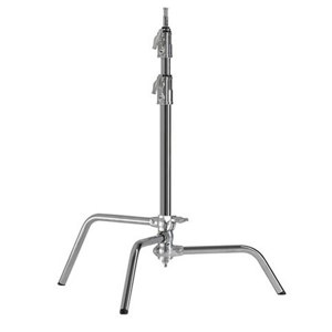 Kupo S702212 Master 20" C Stand with Sliding Legs, Maximum Extension 70", Silver 