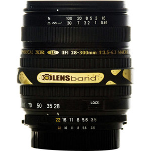  Lens Band Stop Zoom Creep for Zoom Lenses - Band Aid with Black Band 