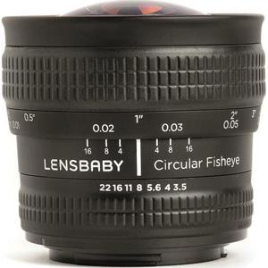  Lensbaby 5.8mm f/3.5 Circular Fisheye Manual Focus Lens for Canon EOS 