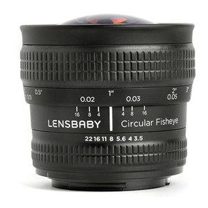  Lensbaby 5.8mm f/3.5 Circular Fisheye Manual Focus Lens for Nikon DSLR 