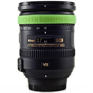  Lens Band Stop Zoom Creep for Zoom Lenses, Glow Green (Glows in the Dark) 
