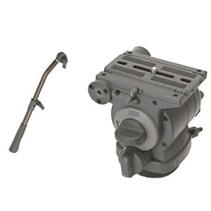  Libec H85 Tripod Fluid Head with PH-7 Pan Arm Handle & Camera Plate, Supports Up to 38 lbs 