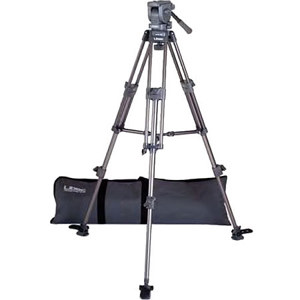 Libec LS-22DV 2-Stage Aluminum Tripod System: Head H22DV /T68 Tripod/BR-1 Mid Spreader/CS System LS22DV