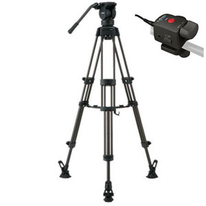  Libec LX5M Professional 2-Stage Aluminum Tripod System with Mid-Level Spreader, Zoom Control, 9 lbs Load Capacity 