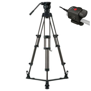  Libec LX5 Professional 2-Stage Aluminum Tripod System with Floor Spreader, Zoom Control, 9 lbs Load Capacity 