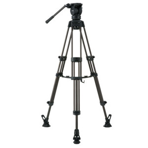  Libec LX7M Tripod System with Mid Level Spreader and Case, 8 kg/17.6 lb Load Capacity, 75mm Ball diameter 
