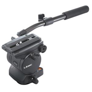  Libec RH25R Pan and Tilt Fluid Head with Pan Handle, 13 lbs Load Capacity 