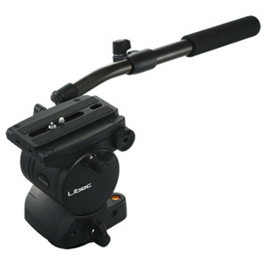  Libec RH35R Pan and Tilt Fluid Head with Pan Handle, 20 lbs Load Capacity 