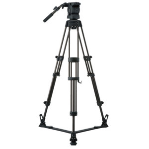  Libec RS-350R 2-Stage Tripod System with Floor Spreader, 9 kg/20 lb Load Capacity 