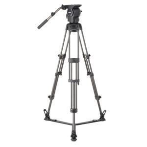  Libec RSP-750C Professional Carbon Tripod System for ENG Setups with RH-P75 Head, RT-50C Tripod, SP-2B Floor Spreader, RC-70 Case, Supports 37.5 lbs 