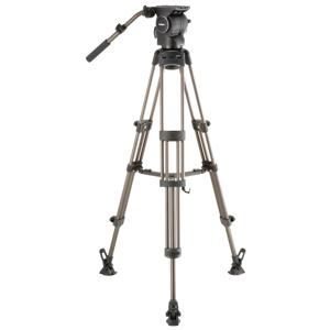  Libec RSP-750M Professional Aluminum Tripod System for ENG Setups with RH-P75 Head, RT-50B Tripod, BR-6B Mid-Level Spreader, FP-2B Rubber Feet, RC-70 Case, Supports 37.5 lbs 