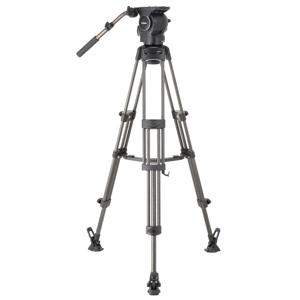  Libec RSP-750MC Professional Carbon Tripod System for ENG Setups with RH-P75 Head, RT-50C Tripod, BR-6B Mid-Level Spreader, FP-2B Foot Pads, RC-70 Case, Supports 37.5 lbs 
