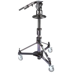  Libec RSP-750PD(B) Professional Pedestal System for Studio Broadcasting with RHP75 Head, P110 Pedestal, Extra PH-8B Handle, Supports 37.5 lbs (Includes DL-8B Dolly) 