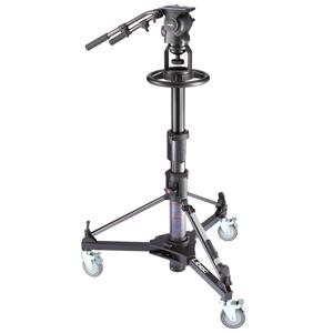  Libec RSP-850PD(B) Professional Pedestal System for Outside Broadcasting with RH-P85 Head, P110B Pedestal, Extra PH-8B Handle, Supports 55 lbs (Includes DL-8B Dolly) 