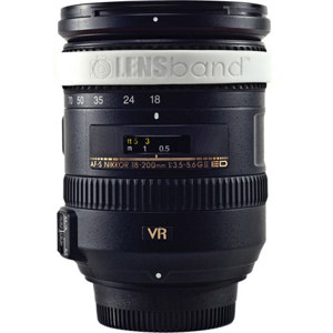  Lens Band Stop Zoom Creep for Zoom Lenses, White 