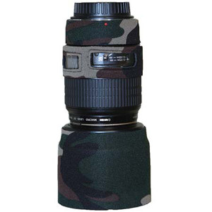  LensCoat Lens Cover for the Canon 100mm 2.8 Macro Lens - Forest Green Woodland Camo 