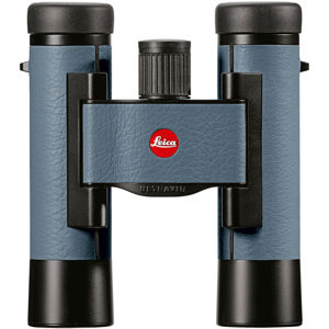  Leica 10x25 Ultravid Colorline Compact Water Proof Roof Prism Binocular with 5.2deg. Angle of View, 2.5mm Exit Pupil, 15mm Eye-Relief, 3.2m Close Focusing Distance, Pigeon Blue 