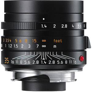  Leica 35mm f/1.4 Summilux-M Aspherical Wide Angle Manual Focus Lens with Floating Element for M System, Black, USA 
