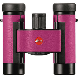  Leica 8x20 Ultravid Colorline Compact Water Proof Roof Prism Binocular with 6.5deg. Angle of View, 2.5mm Exit Pupil, 15mm Eye-Relief, 1.8m Close Focusing Distance, Cherry Pink 
