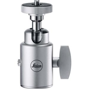  Leica Ball Head 18, Small, Silver Anodized Finish, Supports 15.43lbs / 7kg. 