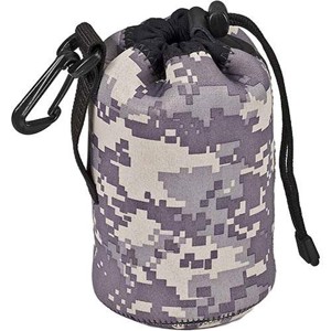  LensCoat Soft Neoprene LensPouch Bag, XLarge (4.0"D X 12"L) - Army Digital Camo (dc) 
