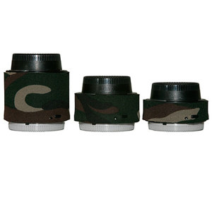  LensCoat Lens Covers for Nikon Teleconverter Set, Forest Green Camo 