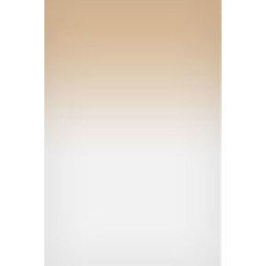  Lee Filters 4x6" Graduated 81EF Color Temperature Adjustment Pale Amber Resin Filter, Converts 3900K to 3200K, Hard Edge 