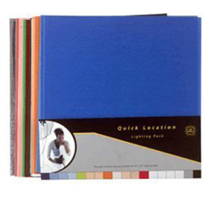  Lee Filters Quick Location Pack, 24 Sheet Pack of Pre-cut 12x12" for Color Correcting, Light Shaping Tools & Color Effects Lighting 