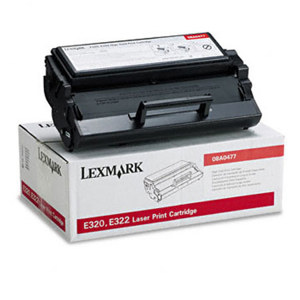 Lexmark 08A0477 Black High Yield Toner Cartridge for E320 & E322 Series Printers, 6000 Page Yield 